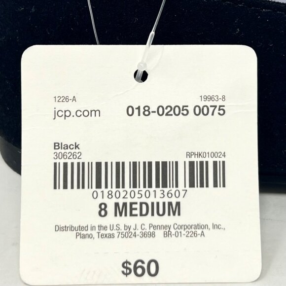 A. N. A. Kearny Ballet Flats Black‎ Faux Suede Ankle Strap With Buckle 8 NWT - Picture 9 of 13